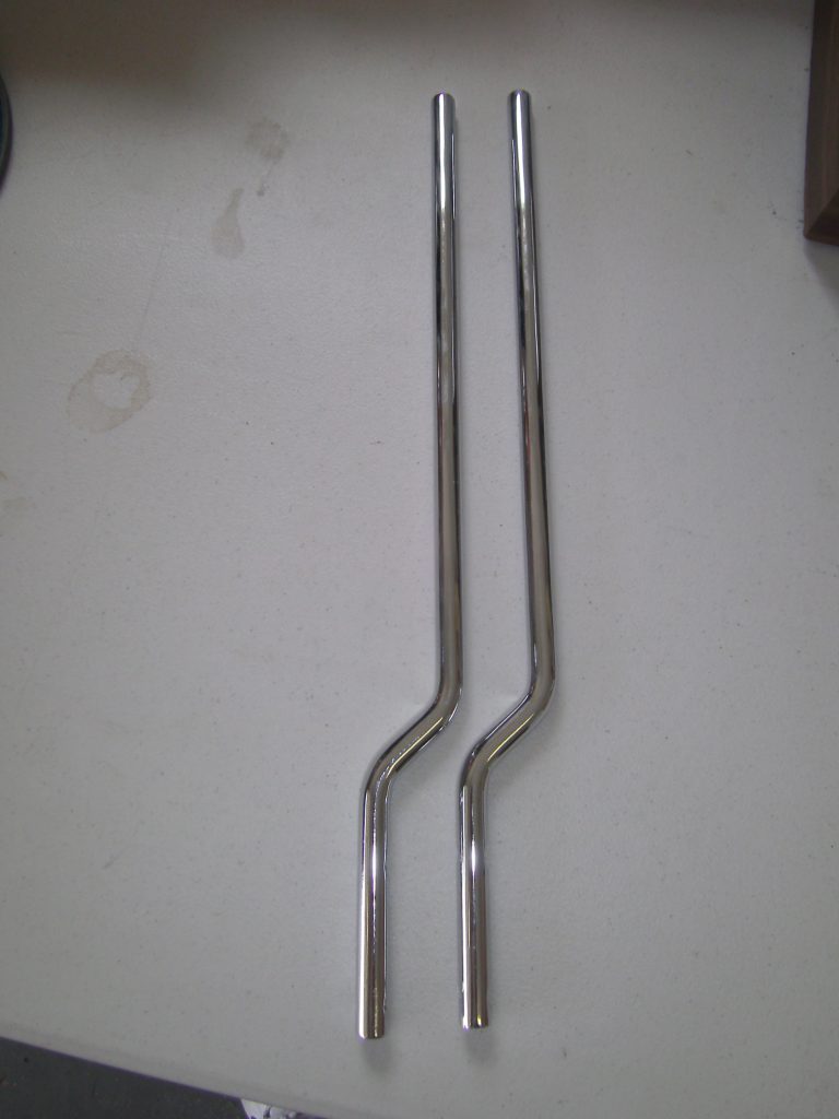 2 New Chrome Upright support