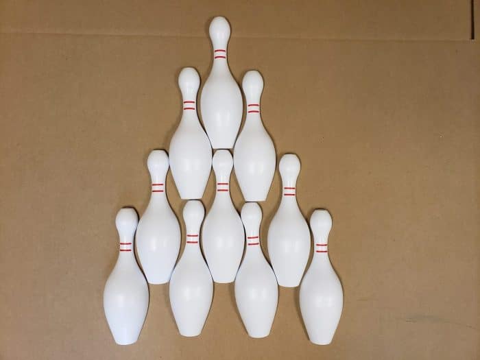 Chicago Coin Bowling Pin-Set of 10-10″